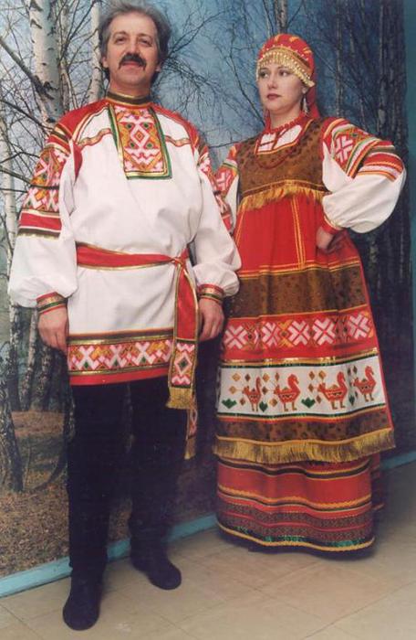 Мужской русский народный костюм женский Мужской русский народный костюм женский