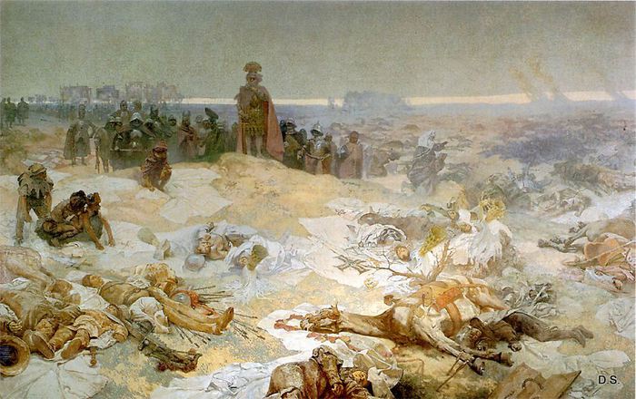 Славянский эпос. После Грюндвальской битвы, 1924 (700x440, 75Kb)