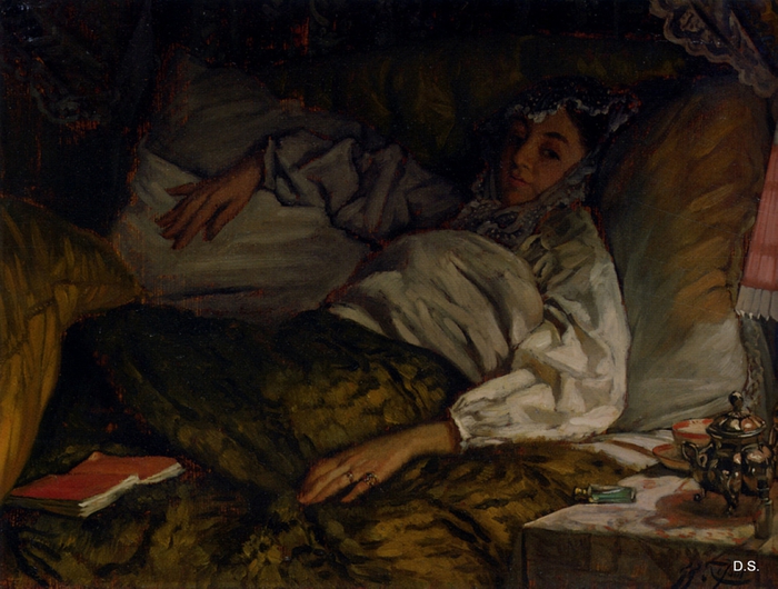 A Reclining Lady (700x530, 278Kb)