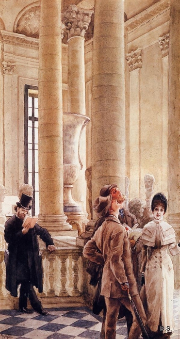 At the Louvre (aka Foreign Visitors at the Louvre), 1879-80 (371x700, 233Kb)