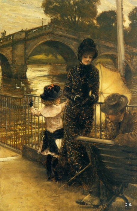 By the Thames at Richmond, 1878-79 (456x700, 268Kb)