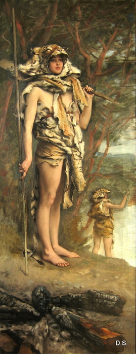 La Femme Prehistorique, 1895 (269x700, 171Kb)