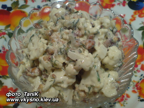 Салат из цветной капусты рецепты быстро и вкусно с Салат из цветной капусты рецепты быстро и вкусно с