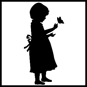 13-SILH11-girl-with-butterfly-3 (306x306, 18Kb)