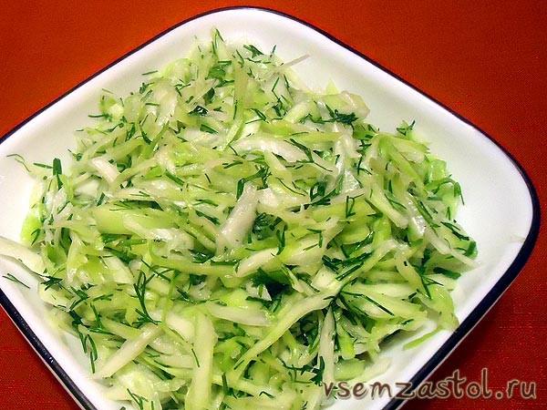 Салат и кабачков и моркови на зиму Салат и кабачков и моркови на зиму