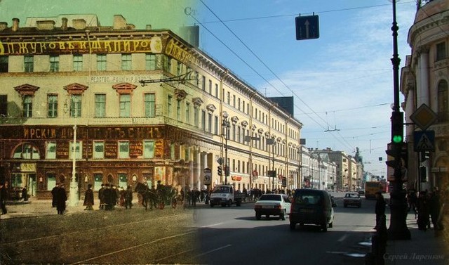 Городские пейзажи Петербурга в прошлом и настоящем 27 (640x377, 84Kb)