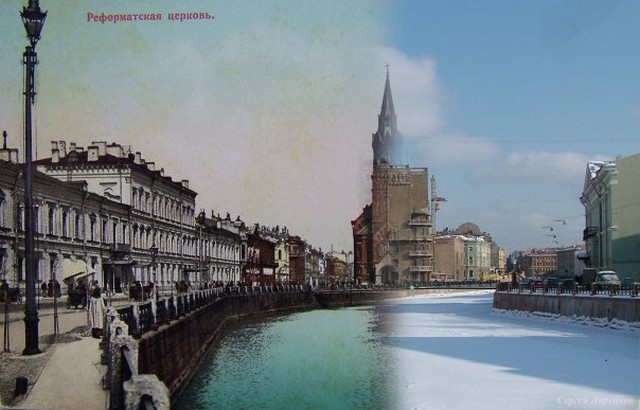 Городские пейзажи Петербурга в прошлом и настоящем 43 (640x410, 64Kb)