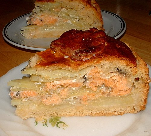 Как сделать пирог с рыбой и картошкой