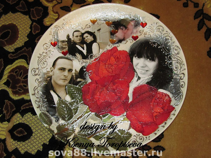 Фотография на тарелке своими руками 100