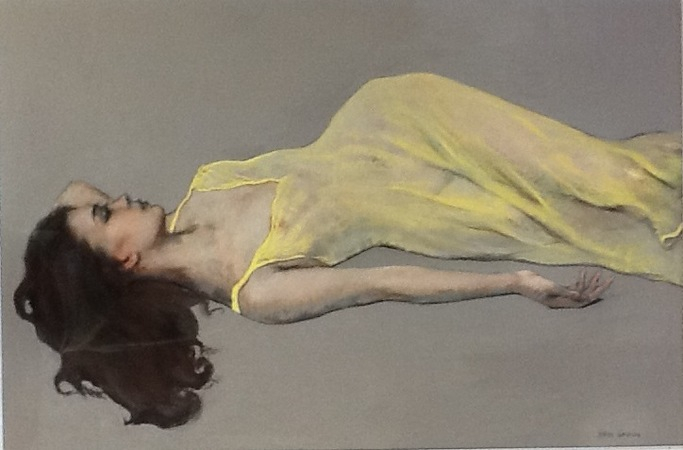 Katya Gridneva 'Ruth in Citron'  pastel on board 60 x 92cm £4900 (683x450, 159Kb)