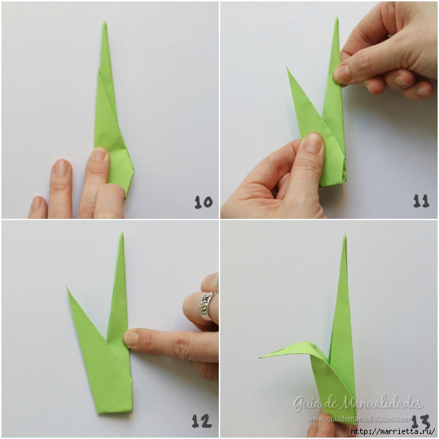 Складываем тюльпаны в технике оригами (3) (626x626, 132Kb)