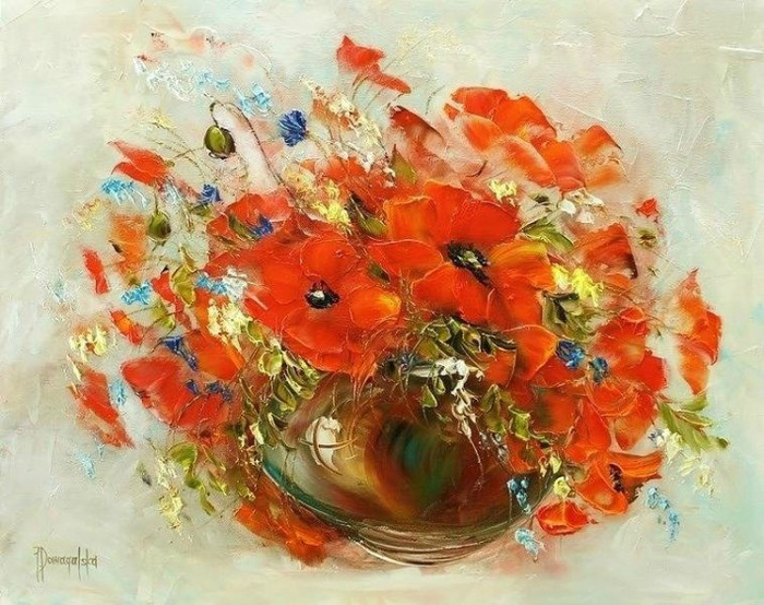 Цветочный букет от Joanna Domagalska7 (700x554, 441Kb)