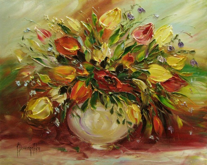 Цветочный букет от Joanna Domagalska15 (700x556, 450Kb)