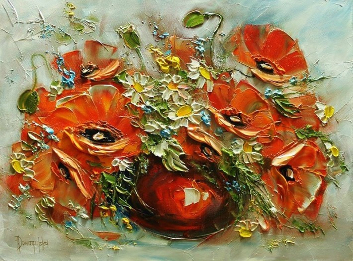 Цветочный букет от Joanna Domagalska25 (700x516, 489Kb)