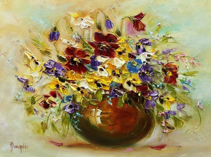 Цветочный букет от Joanna Domagalska29 (700x523, 456Kb)
