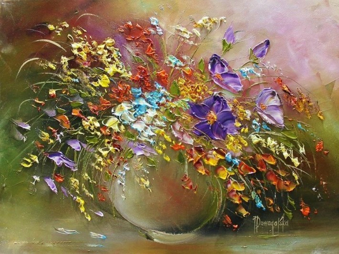 Цветочный букет от Joanna Domagalska35 (700x523, 455Kb)