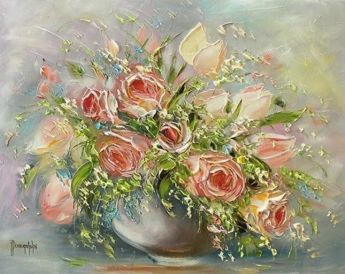 Цветочный букет от Joanna Domagalska43 (700x556, 450Kb)