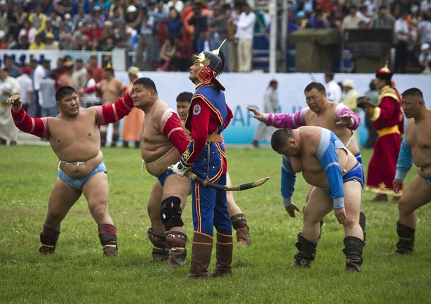 Наадам фестиваль в Улан-Баторе (Naadam Festival in Ulan Bator), Монголия, 11 июля 2012 года