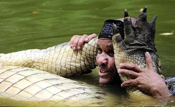 Ручной крокодил из Коста-Рики