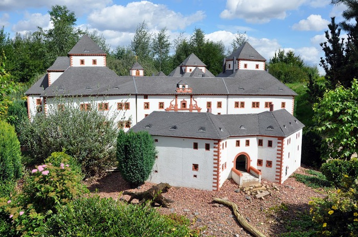 Парк миниатюр в Германии - Miniwelt Lichtenstein, Sachsen. 80538