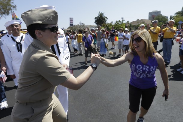 Гей-парад американских военнослужащих в Сан-Диего, 21 июля 2012 года