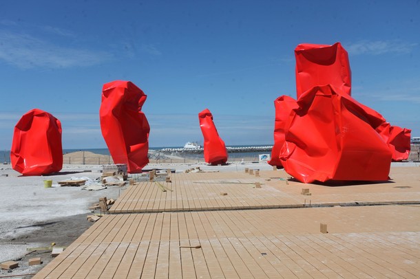 Художественная выставка на бельгийском побережье, Вестэнд, 22 июля 2012 года
