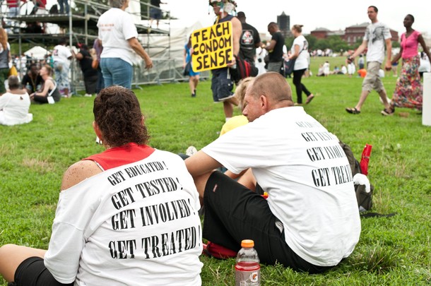 Живое СПИД шествие и митинг на улицах Вашингтона, 22 июля 2012 года