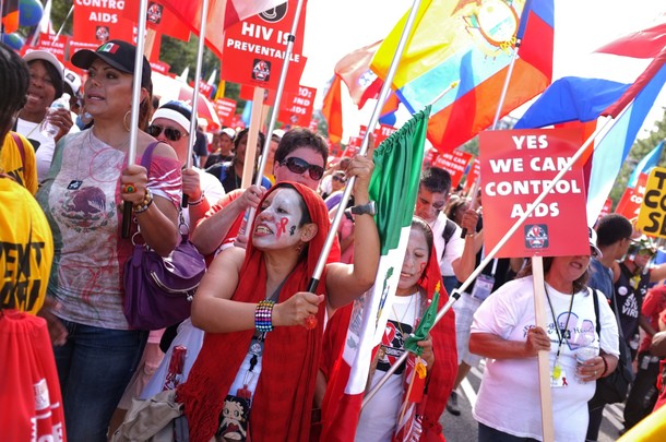 Живое СПИД шествие и митинг на улицах Вашингтона, 22 июля 2012 года