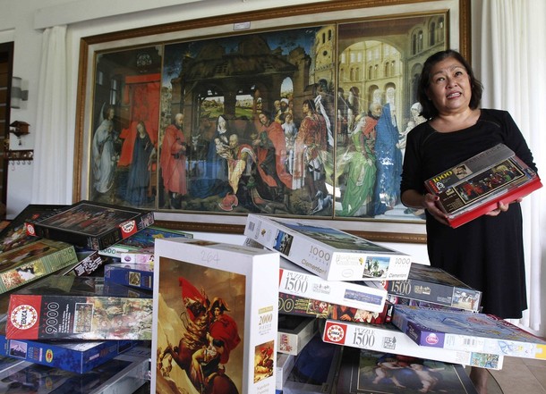Коллекция головоломок Джины Лакуна (Gina Lacuna) в Тагайтай (Tagaytay), 24 июля 2012 года