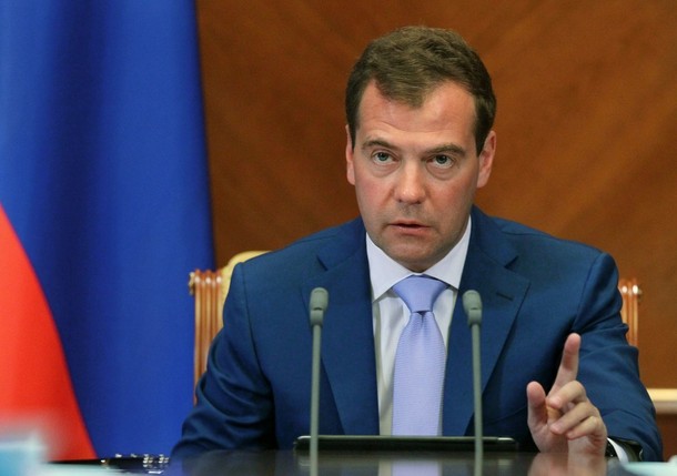 Премьер-министр России Дмитрий Медведев, Москва, 30 июля 2012 года