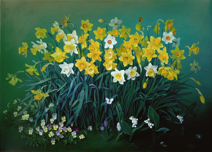 THE DAFFODIL PATCH 86x122 cms oil on canvas 1999 copy (700x500, 111Kb)