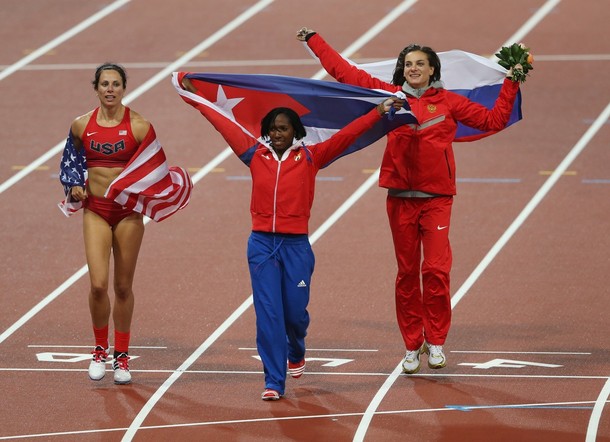 Елена Исинбаева на Олимпийских играх в Лондоне, 06 августа 2012 года