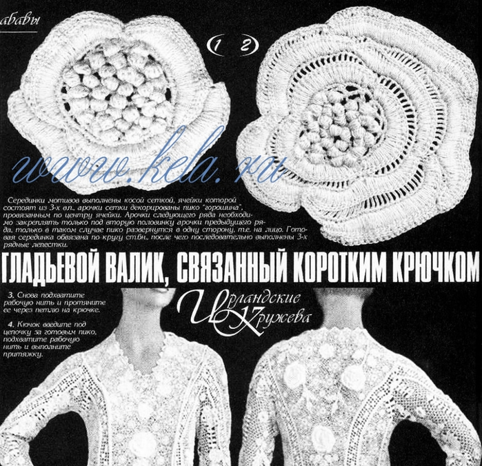 Ирландское кружево гладьевой валик Ирландское кружево гладьевой валик
