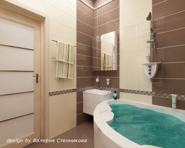 Интерьер ванной комнаты в коричневых тонах 1 (600x480, 131Kb)