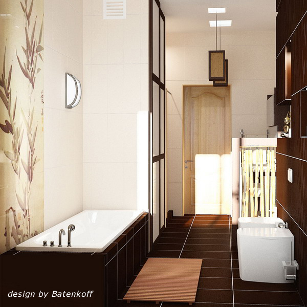 Интерьер ванной комнаты в коричневых тонах 12 (600x600, 188Kb)