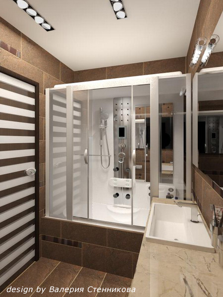 Интерьер ванной комнаты в коричневых тонах 6 (450x600, 152Kb)