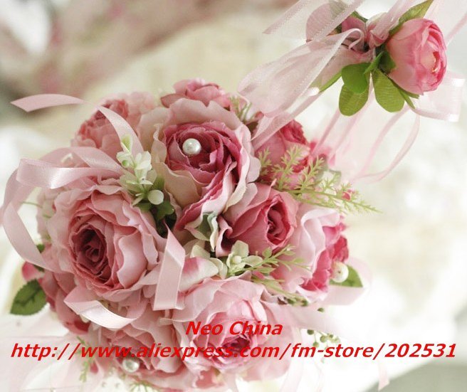 Silk wedding flowers florist
