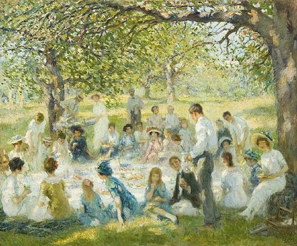 Picnic on the Hill (578x480, 241Kb)