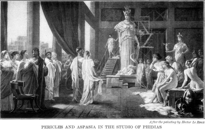 Pericle și Aspasia în scaun Phidias (Hector Le Roux) / 4711681_Perikl_i_Aspaziya_v_stylii_Fidiya_Hector_Le_Roux (700x443, 220Kb)