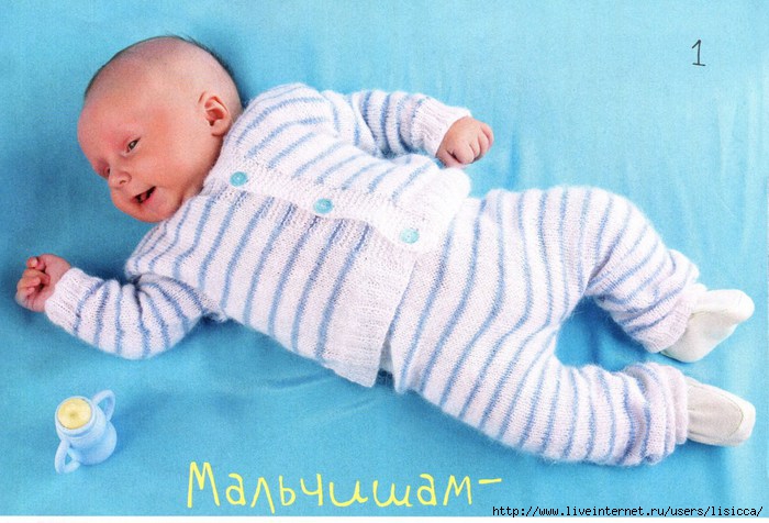 Вязание для мальчиков 0-3 мес Вязание для мальчиков 0-3 мес