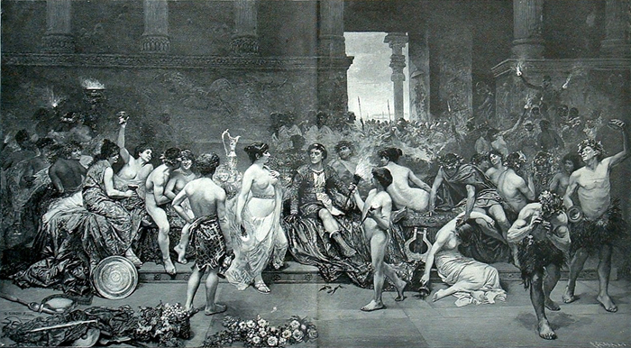 Alexandru cel Mare capturat cu hetero, în Persepolis.  Regele îndeamnă Thailandezii pentru a aduce Palatul foc (Gustavo  (700x386, 304Kb)