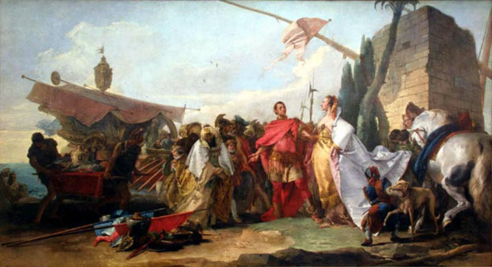 Reuniune de Antoniu și Cleopatra (Giambattista Tiepolo) / 4711681_Vstrecha_Antoniya_i_Kleopatri_Djovanni_Battista_Tepolo (700x381, 247Kb)