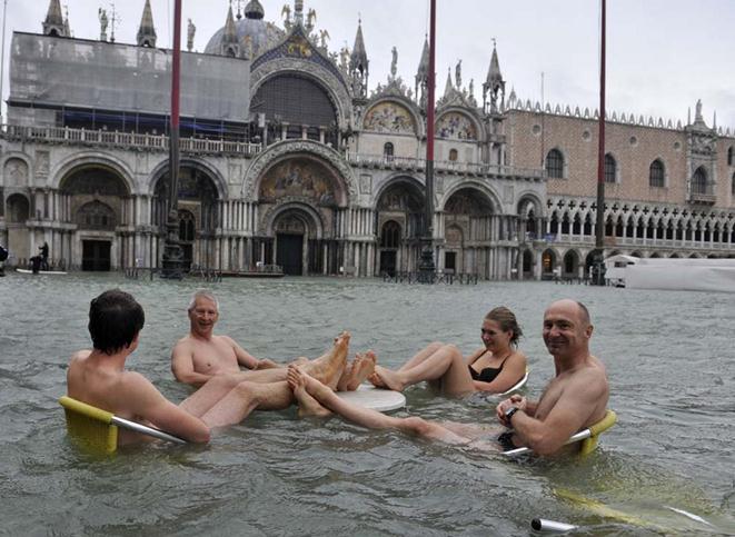 Наводнение в Венеции. Фотографии