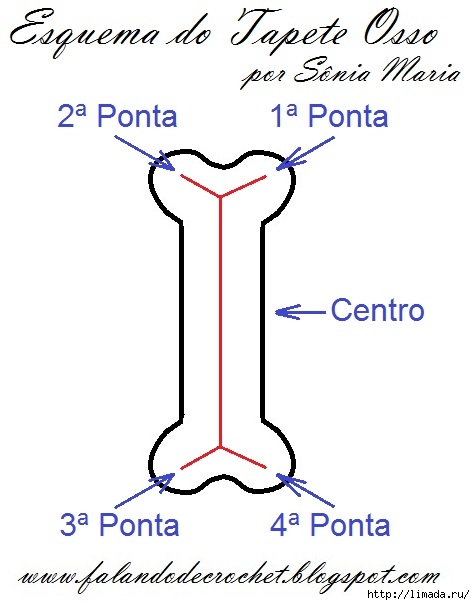 Esquema do Tapete de Croche Osso (475x605, 110Kb)