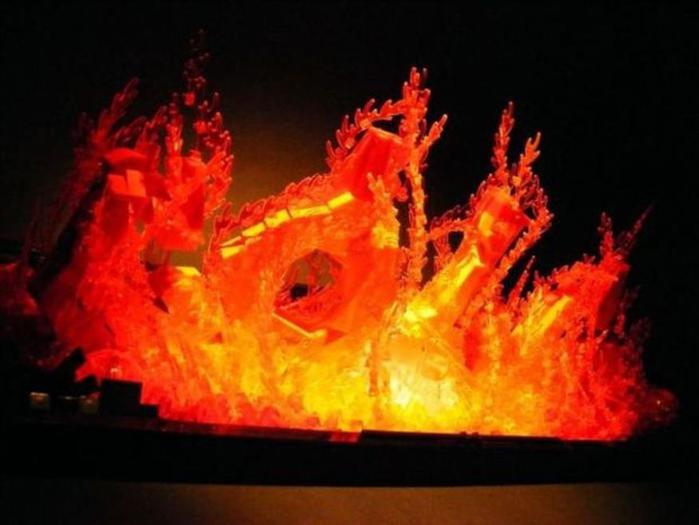 Огонь в камине из Лего (8 потрясающих фото)