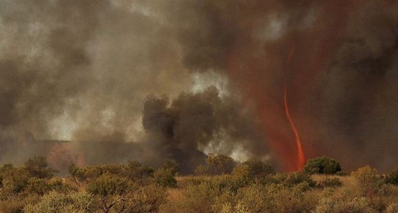 Огненный торнадо в Австралии. Видео, фотографии. Необычный смерч в Алис-Спрингс