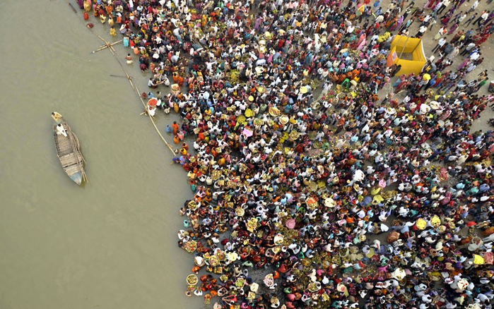 Индуистский фестиваль Пуджа Чхатх (Hindu festival of Chhath Puja)