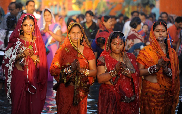 Индуистский фестиваль Пуджа Чхатх (Hindu festival of Chhath Puja)