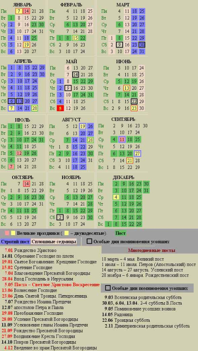 Православный календарь май 2017 года на каждый день