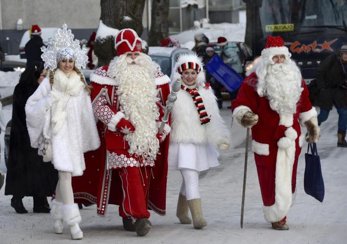 Встреча Деда Мороза и Санта-Клауса